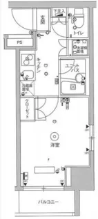1Kの間取り画像