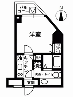 レジディア中野【8階】の間取り