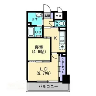 ハアラン一ノ宮【3階】の間取り