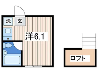 ノーブル竹之丸【2階】の間取り