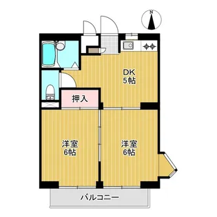 クレセントマンション【3階】の間取り