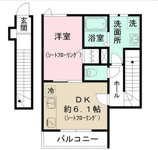 ルミナージュ新中野【2階】の間取り