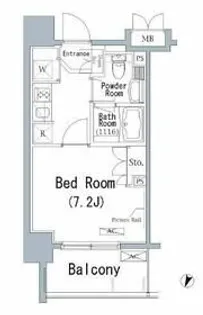 1Kの間取り画像