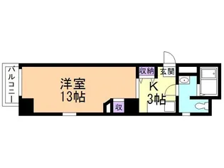パレスRX大和町【3階】の間取り