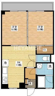 サントスビル【3階】の間取り