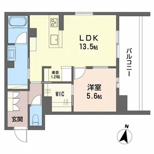 LUANA KAMISUGI【2階】の間取り
