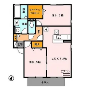 ベルジェ I/II【1階】の間取り