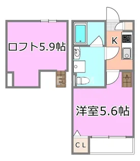 千葉県千葉市中央区亀岡町【アパート】の間取り
