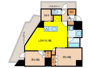 ドゥーエ早稲田【10階】の間取り