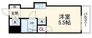 サンホワイト磯子【5階】の間取り