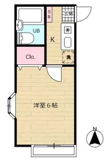 ユタカコーポ【2階】の間取り