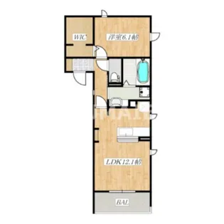 グラシア【2階】の間取り