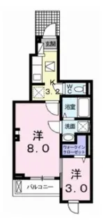 神奈川県海老名市中野1【アパート】の間取り