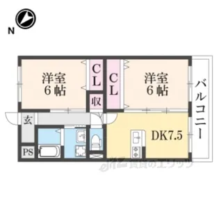 エクシブ2番館【4階】の間取り