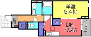 ベストウォールアヅチII【3階】の間取り