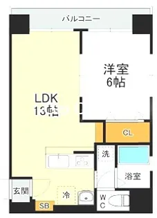 メゾンパークス【6階】の間取り