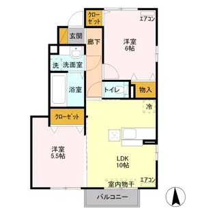 群馬県高崎市西横手町【アパート】の間取り
