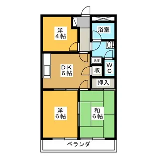 フローレンス 吉野【2階】の間取り