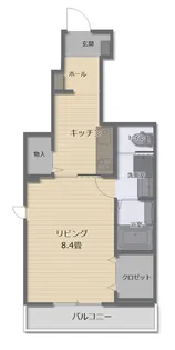 ルミナス長町8A【1階】の間取り