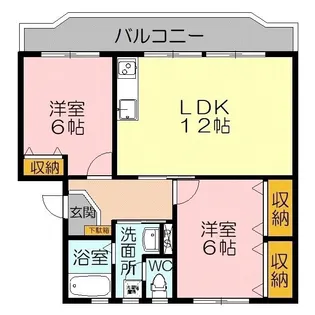 久埜マンション2号棟【3階】の間取り
