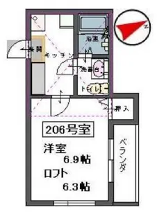 ミモザ【1階】の間取り