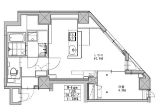 MALULANI千駄ヶ谷 マルラニ千駄ヶ谷【3階】の間取り