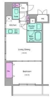 レジディア神田岩本町II【8階】の間取り