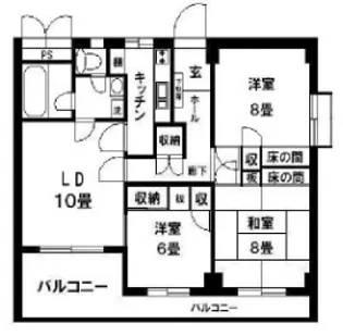 神奈川県横浜市保土ヶ谷区星川1【マンション】の間取り