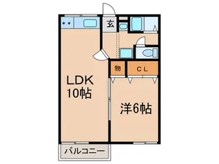 クレスト岩倉【2階】の間取り