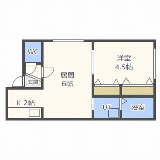 北海道札幌市中央区南五条西11【アパート】の間取り