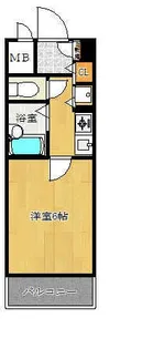 パルシオ三宮フラワーロード【8階】の間取り