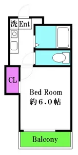 パラスト百合ヶ丘【1階】の間取り