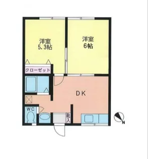 エステートピア戸塚【1階】の間取り