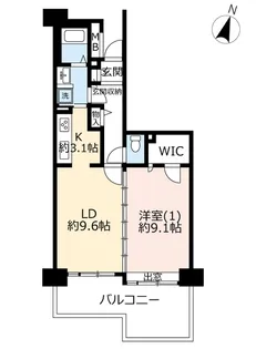UR幕張ベイタウンミラマール【2階】の間取り