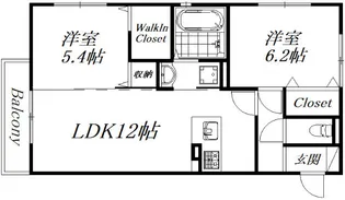 モーンガータ【3階】の間取り