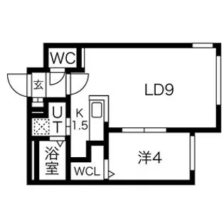 ラフィーネ中島公園PREMIUM【2階】の間取り