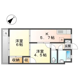 グリーンハイツ【3階】の間取り