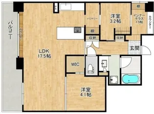 品川戸越パークホームズ【8階】の間取り