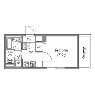 レジディア横濱関内【10階】の間取り