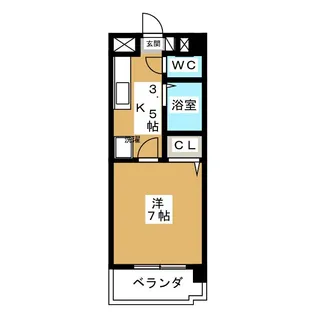 リベルテ大金【1階】の間取り