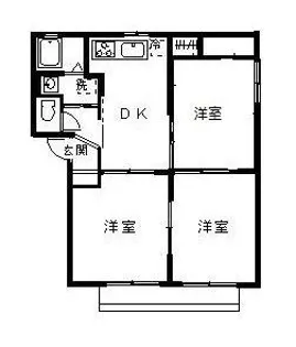 ミノルマンション B棟【1階】の間取り
