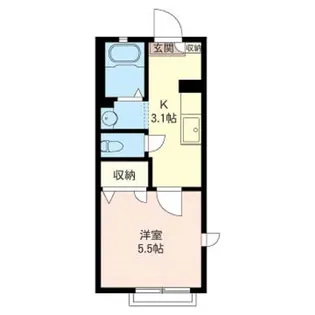 ハイツサンフラワーB【2階】の間取り