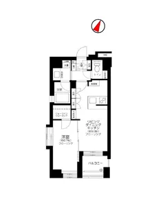 デュオ・スカーラ西麻布タワーE【7階】の間取り