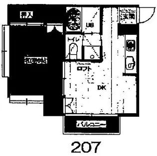 アルビヨン下大口【1階】の間取り