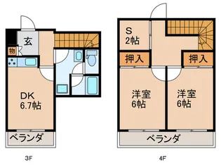 Lis Blanc de 高島平の間取り