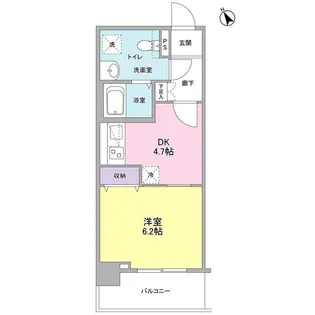 メルベイユヨコハマ【2階】の間取り