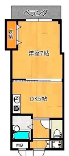 ハイツヴァレイ中百舌鳥【5階】の間取り