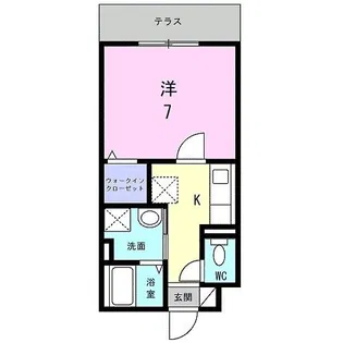 ポルトボヌール【1階】の間取り