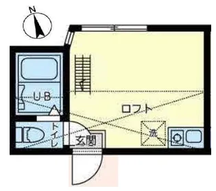 ユナイト黄金町オルチャータ【2階】の間取り