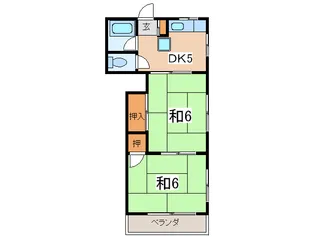 第3睦荘【2階】の間取り
